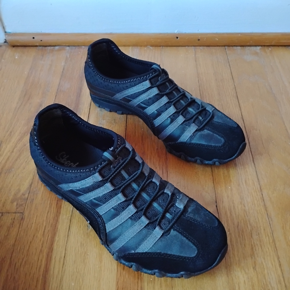 Skechers Black and Gray Women's Sneakers